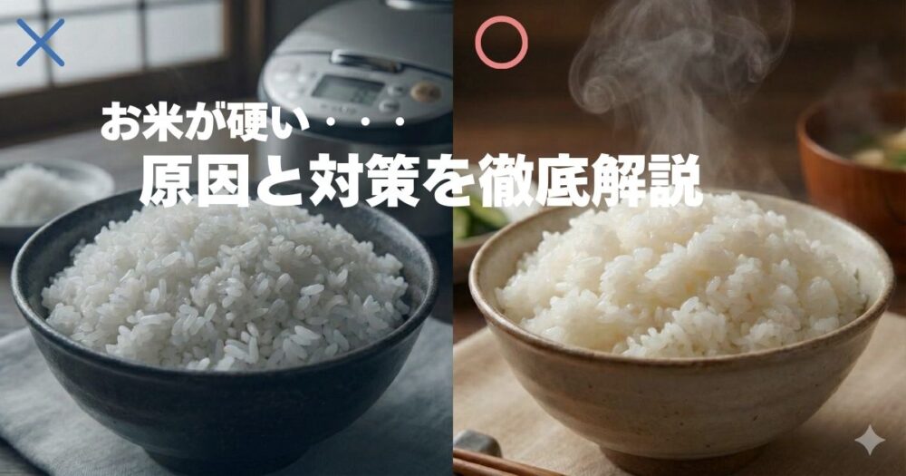 お米の硬いイメージ