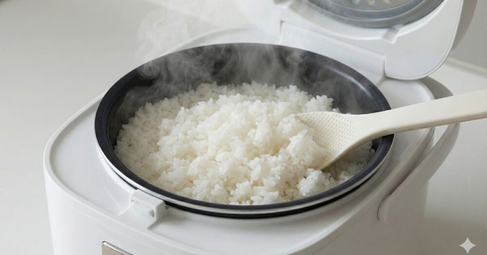 炊き上がったご飯のイメージ